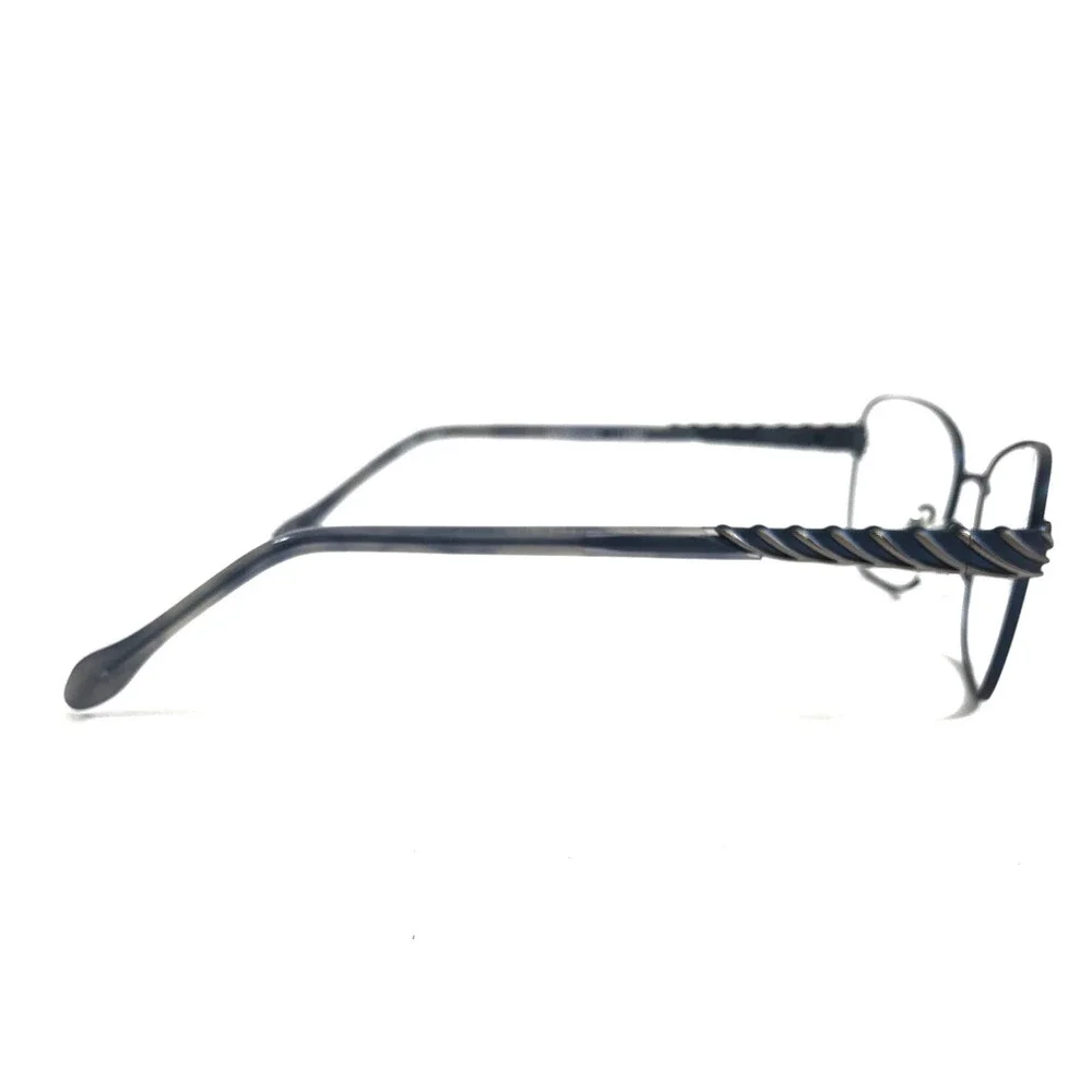 Clear Vision Eyeglasses Frames ELIZA AZURE BLUE Cat Eye Wire Rim 51-16-130